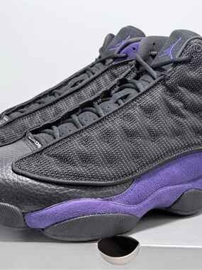 Size 11.5 Men’s New In Box Jordan Retro Black and Purple 13 Men's Sneakers